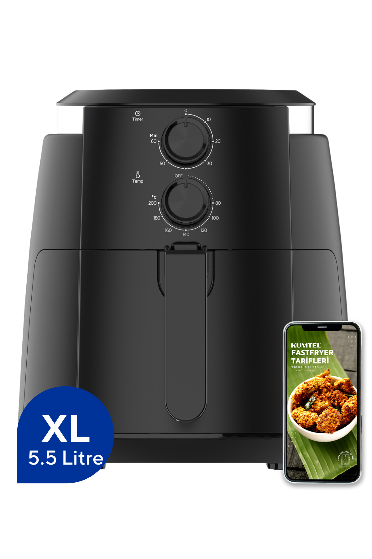 KUMTEL Fastfryer XL ( Yağsız Fritöz Airfryer ) HAF-01 - Fiyatı, ı